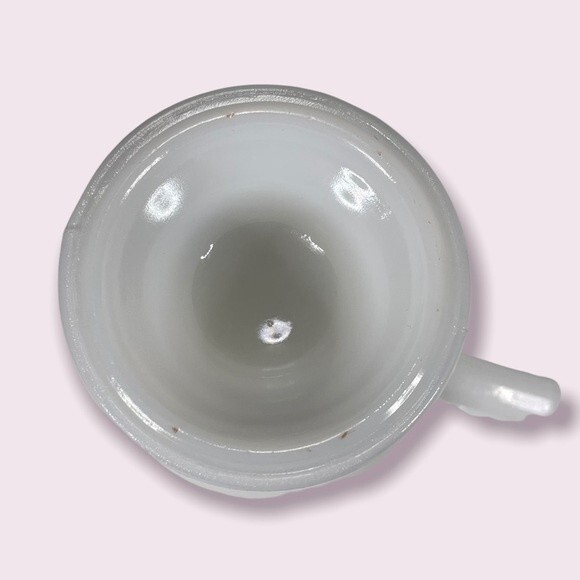 Walt Disney World Cinderellas Castle White Milk Glass Cappuccino Cup Unique Rare - Picture 7 of 8